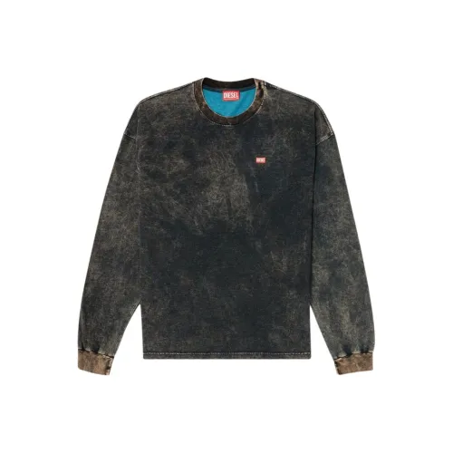 DIESEL Черный Серый Цвет Мужская T-Рубашка