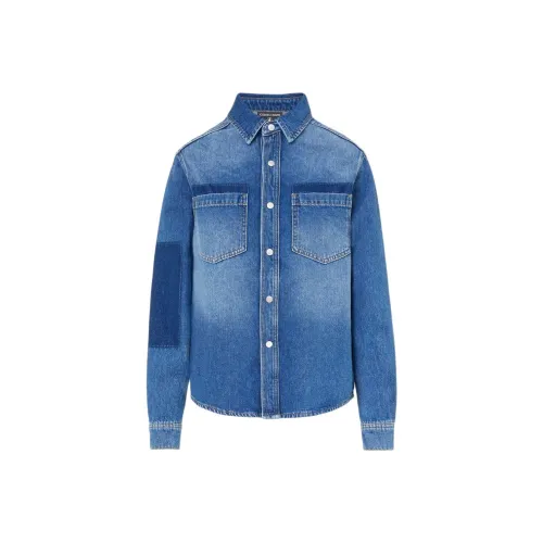 Цвет айсберга Индиго женские рубашки