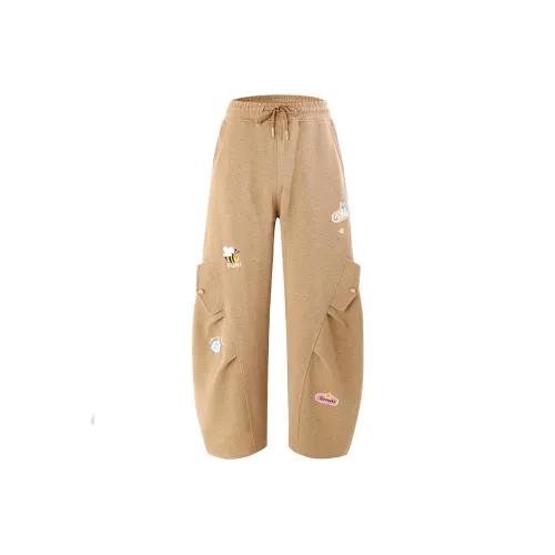 LAMLICKA Хаки Унисекс Повседневные Штаны