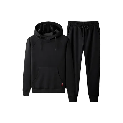 HEISU Черная Мужская Повседневная Спортивная Одежда