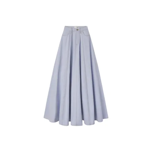 Рамка Light Blue Женская Джинсовая Длинная Юбка