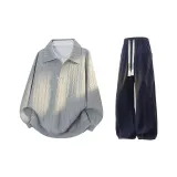 Серый + Темно-синий