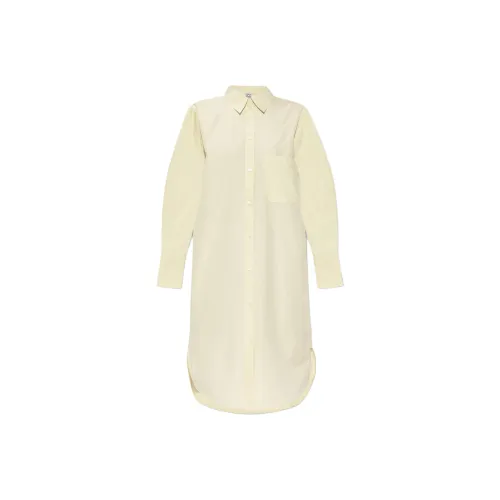 TOTEME Длинное платье с длинными рукавами женское