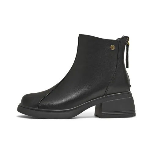 teenmix Элегантный Роскошный Утягивающие Кожаные Ботинки Ботильоны 5,5 см Женские