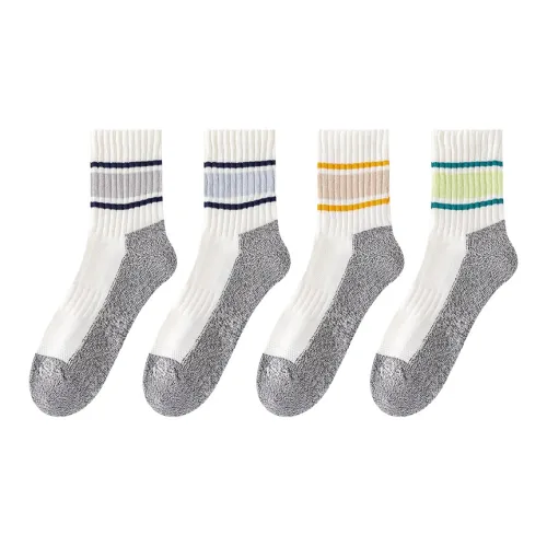 FUGEER Мужской 4 пачки Gift Box Set One OF Each Цвет Мужской MID Носки до икры