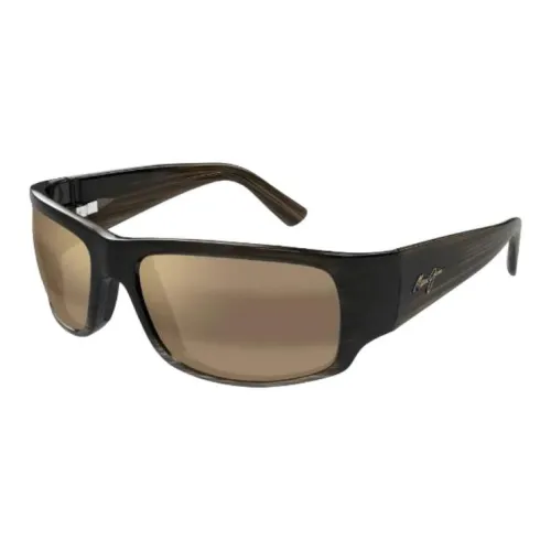 Maui Jim Пластик Прямоугольный Солнцезащитные очки Унисекс Коричневый