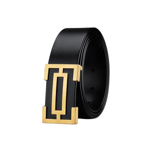 MH Ремни из крупнозернистой текстуры коровьей кожи мужские 3,8 см