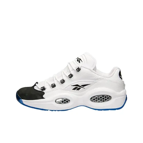 Reebok Question Low Топ Баскетбольные кроссовки Мужской Белый черный