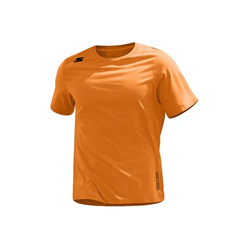 Skechers Серый Оранжевый 06CF Мужская T-Рубашка