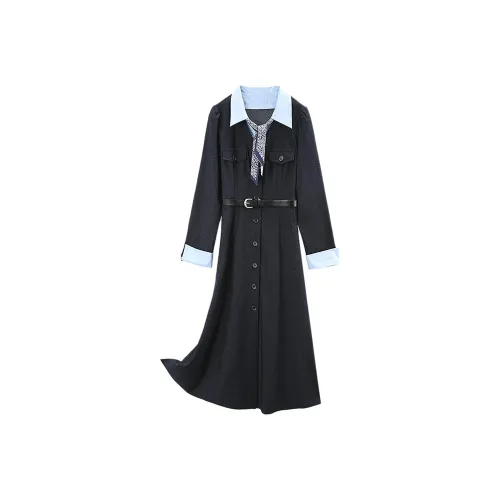 A paradise for awakening Длинное платье с длинными рукавами женское