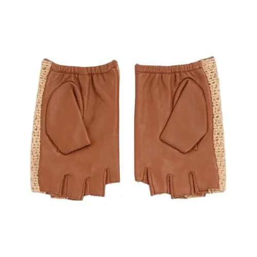 Karl Lagerfeld Натуральная кожа Перчатки Женские Коричневый