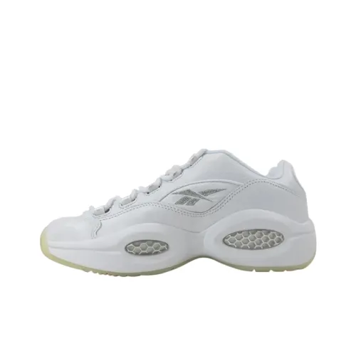 Reebok Question Low Топ Баскетбольные кроссовки Мужской Белый