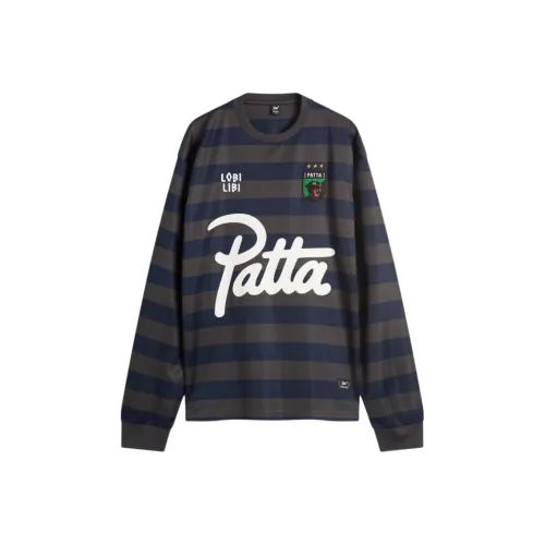 Patta co-brand Синий Серый Мужской Футбольный Джерси