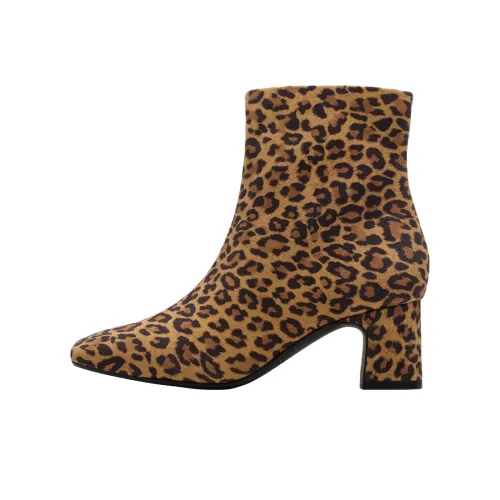 Clarks Fernie Zip Ботильоны 6 см Женские с леопардовым принтом