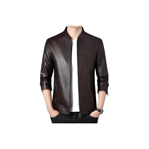 OGQG Мужские кожаные куртки