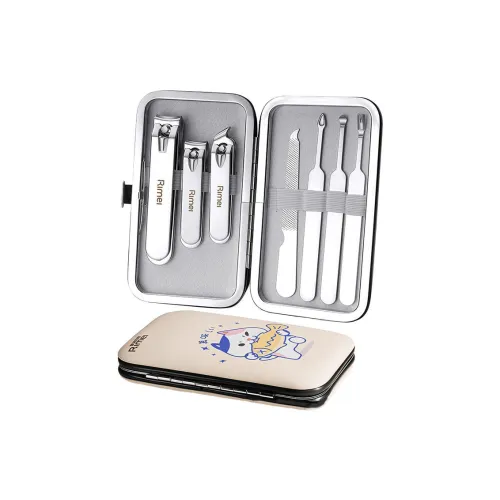 RIMEI Набор для ухода за ногтями 7 шт. Набор для маникюра с ножницами для ногтей и пилкой для ногтей