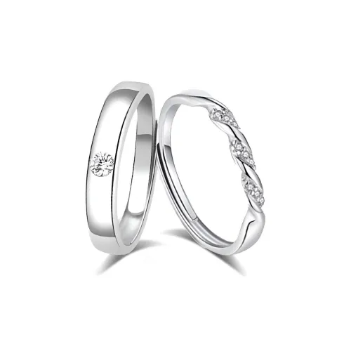 Jinghua Record Циркон Регулируемое Кольцо с отверстием Унисекс