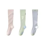 [3 упаковки/Ночные Светоотражающие Спортивные носки] Розовый + Светло-зеленый + Светло-серый