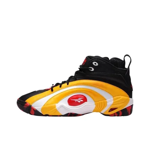 Reebok Shaqnosis Винтажные баскетбольные кроссовки Мужской Желтый Белый Черный