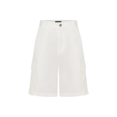 MOCO Повседневные шорты Женские Натуральный белый