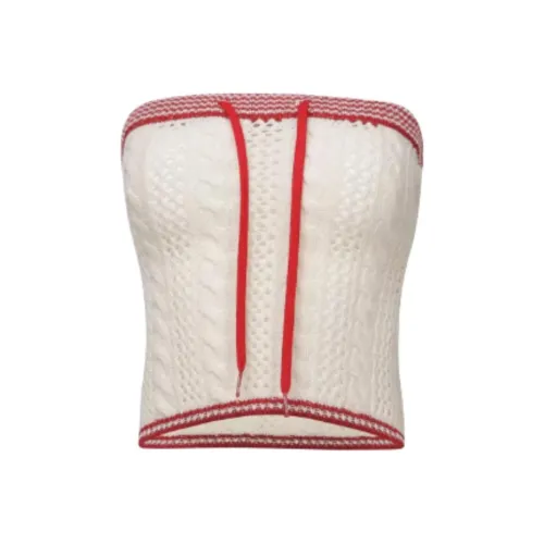 SCULPTOR Айвори Белый Женские Топы без бретелек