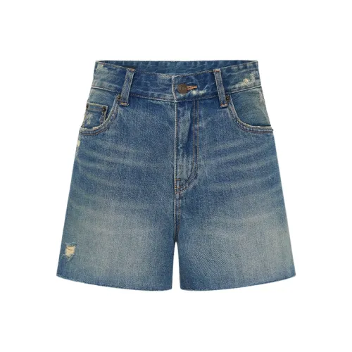 MOCO Джинсовые шорты Женские Джинсовый синий