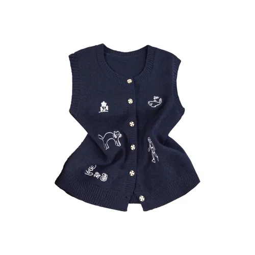 TOUCH Темно-синие женские жилеты