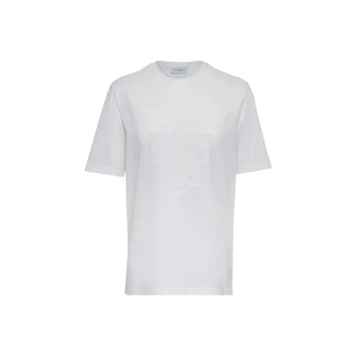 Ferragamo Белая Мужская T-Рубашка