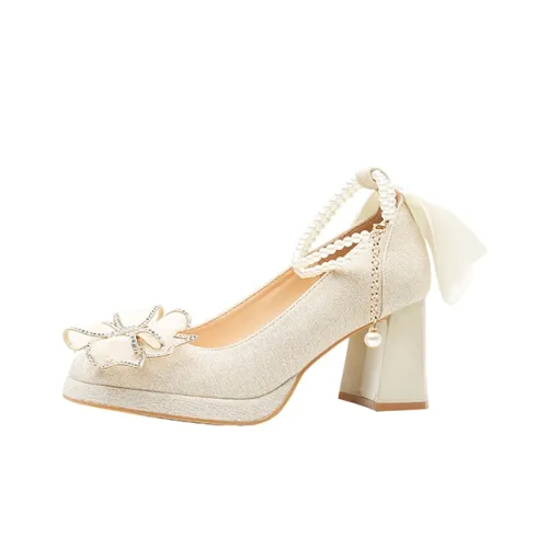 Zubumei Грубый каблук Высокие каблуки Женские