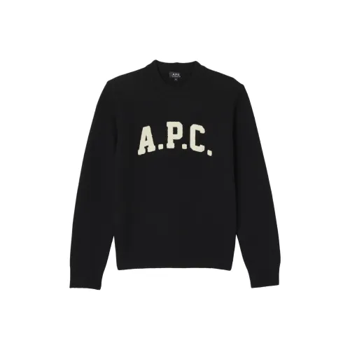 A.P.C. Joint Paragraph Черные Мужские Свитера