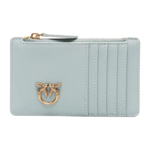 PINKO Телячья кожа Держатель для карт Женский Светло-синий