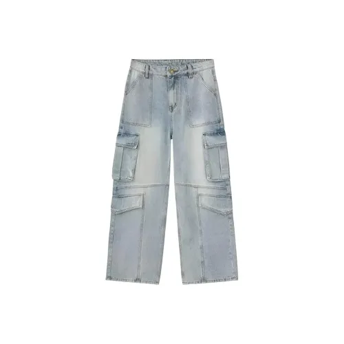 DANCANG Loose Fit Джинсы с широкими штанинами Брюки Женские