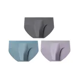 Тёмно-серый + Светло-фиолетовый + Светло-синий [100% хлопок, 3 упаковки]