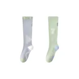 [2 упаковки/Ночные Светоотражающие Спортивные носки] Светло-серый + Светло-зеленый