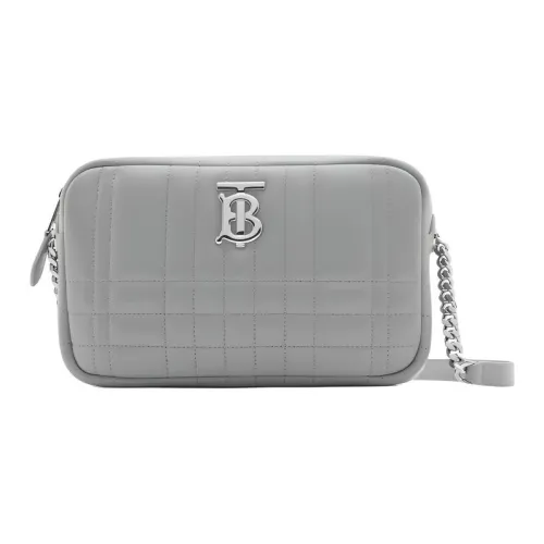 Burberry Lambskin Camera Bag Shoulder Bag Small Women's Cloud Gray