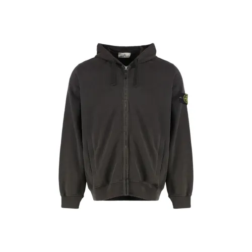 STONE ISLAND Серый Мужской Свитшот