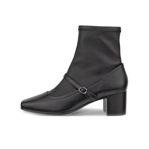 Ecco 35 Квадратный носок Коллекция Колено Высокие сапоги Женские 290973