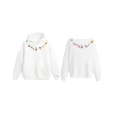 Белый с капюшоном + Белый асимметричный на плече