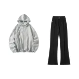 Gray Свитшот + Black Джинсы