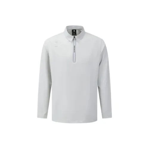 Descente Golf Светло-Серый Мужская Поло