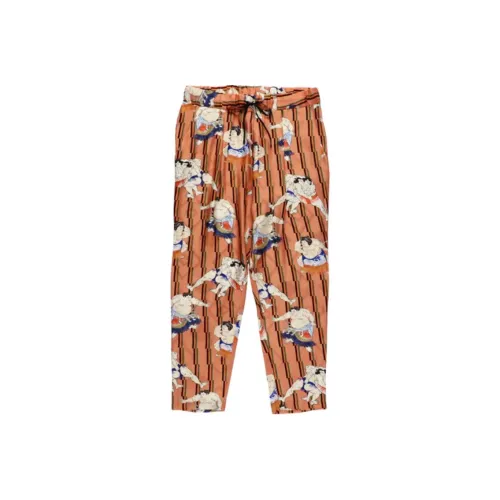 NIPOALOHA Salmon Orange Unisex Casual Pants NIPOALOHA Лосось Оранжевый Унисекс Повседневные Штаны