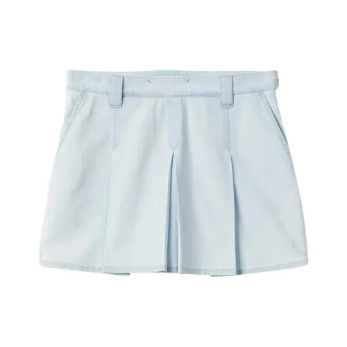 MIU MIU Повседневные короткие юбки женские светло-синие