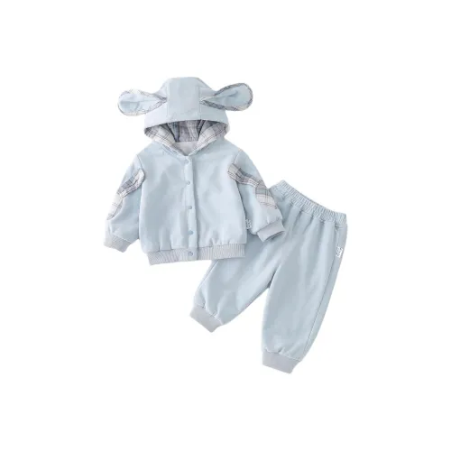 XiaoJinBu Светло-синий Детский Повседневный Спортивный Комплект