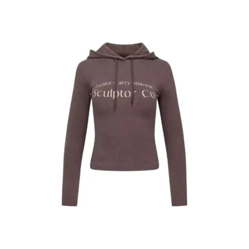 SCULPTOR Темно-коричневые женские футболки T