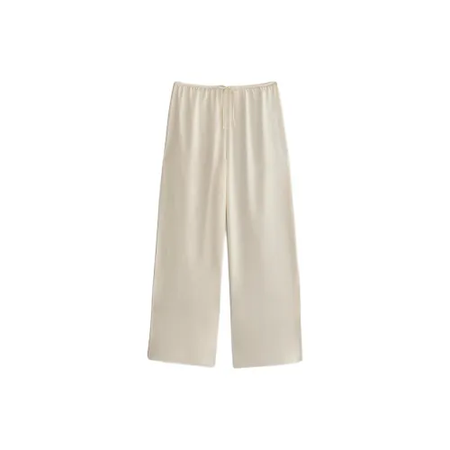 ZARA Белые Женские Пижамные Штаны