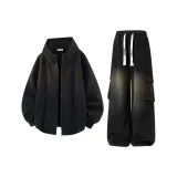 Черный свитшот+черные брюки