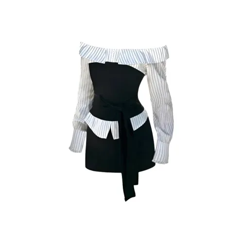 MO VOICE Черный Женские Комплекты с Юбкой