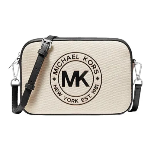 MICHAEL KORS Fulton Коровья кожа Camera Сумка Сумка через плечо Женская Черно-белая