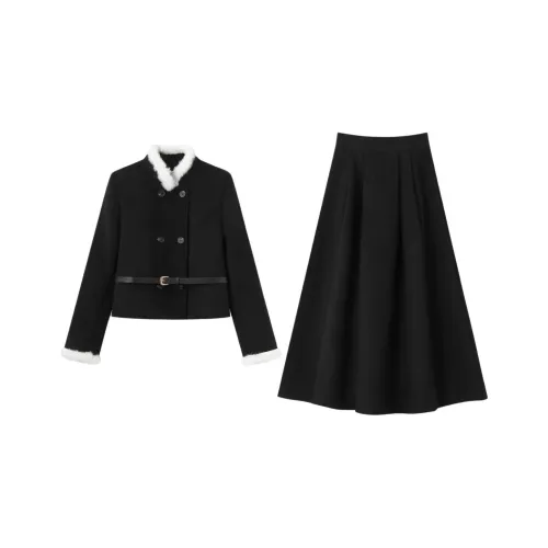 ADXKM Черный Женские Комплекты с Юбкой