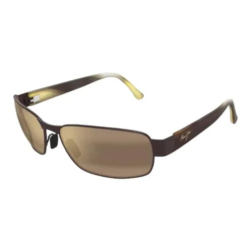Maui Jim Ацетат Прямоугольные Солнцезащитные очки Унисекс Коричневый Гаванский
